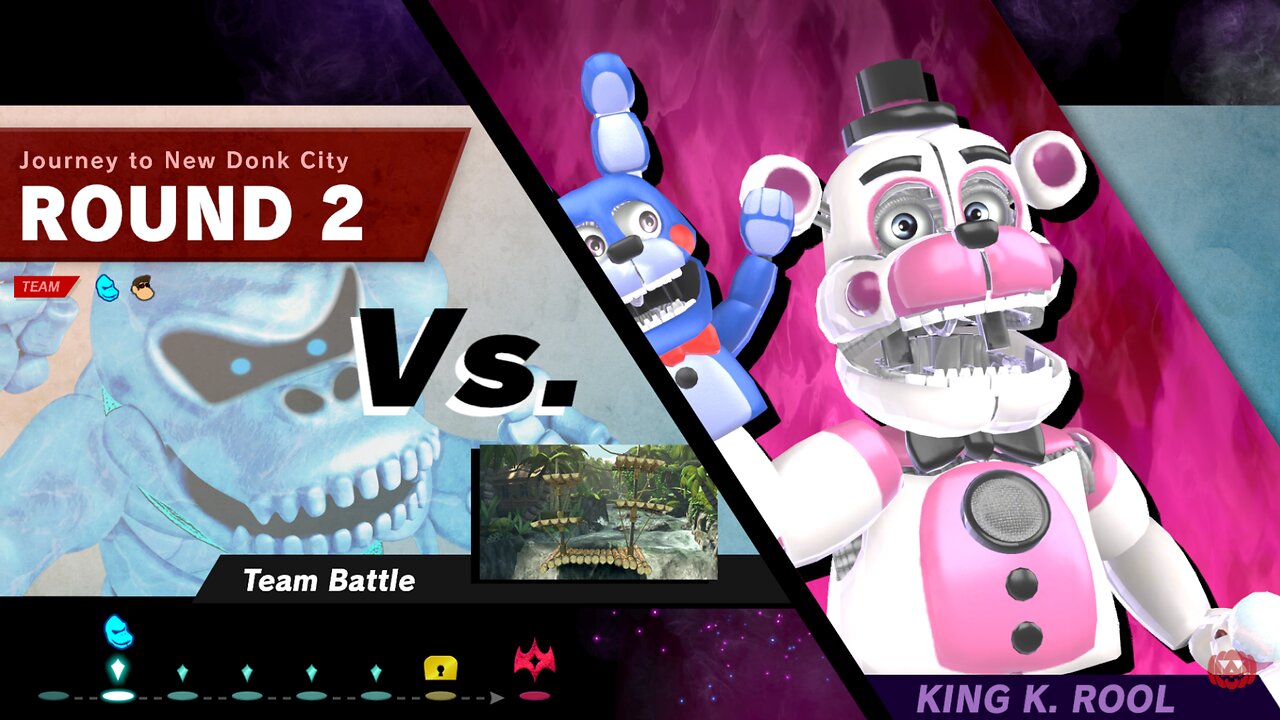 Dry Donkey Kong (Blue) vs SSBU Classic Mode 9.9 Difficulty Quickie -By ANIVERNAGE