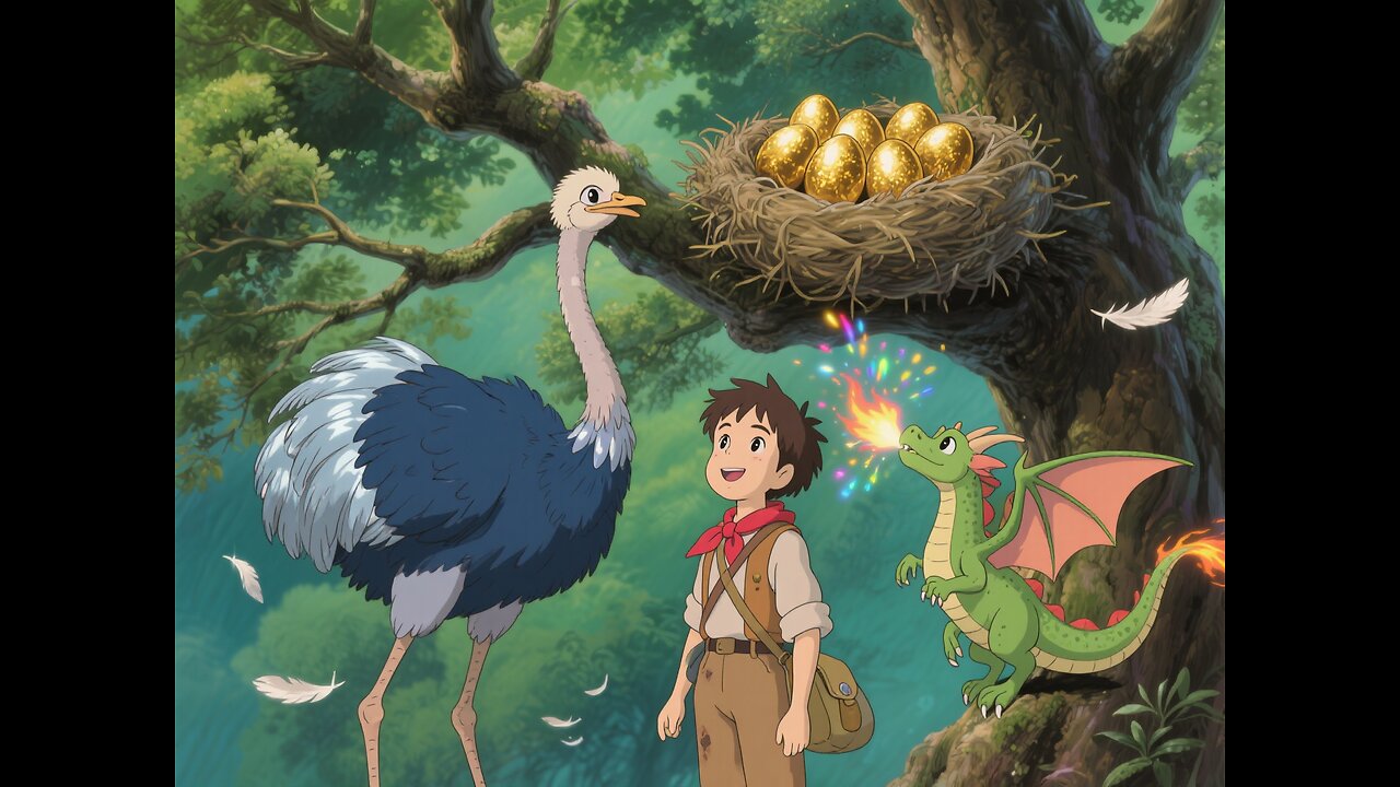 Robert and Dragon : Ostrich Who Laid Golden Eggs