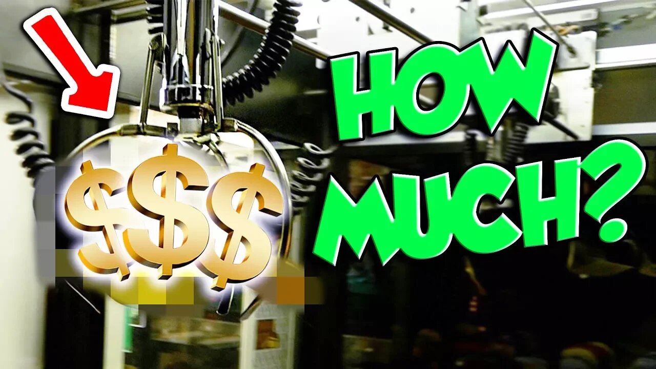 EXPENSIVE PRIZE WIN FROM THE CLAW MACHINE!