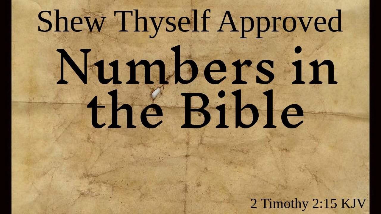 Numbers in the Bible