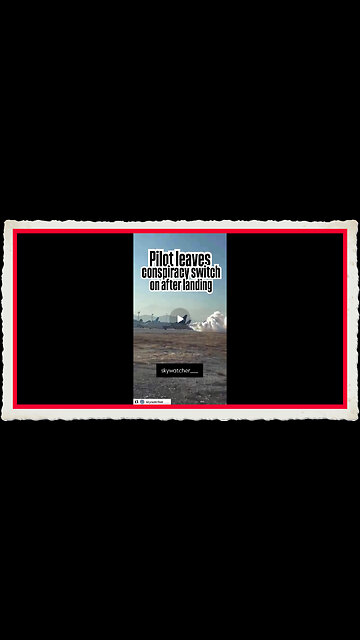 Pilot leaves conspiracy switch on aiter landing