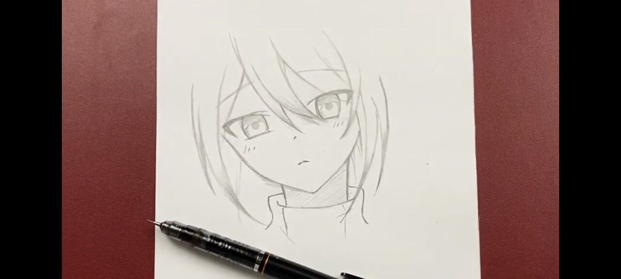 Calm Anime Drawing with Relaxing Music | No Talking