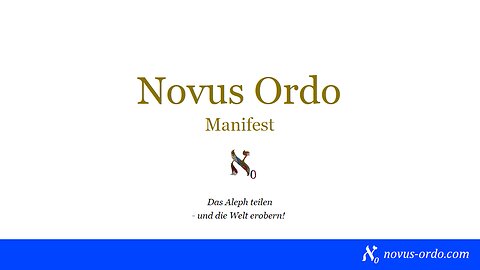 Novus Ordo: Eine Einführung in die Apokalypse oder Geometrie der Endzeit – Manifest (Hörbuch)