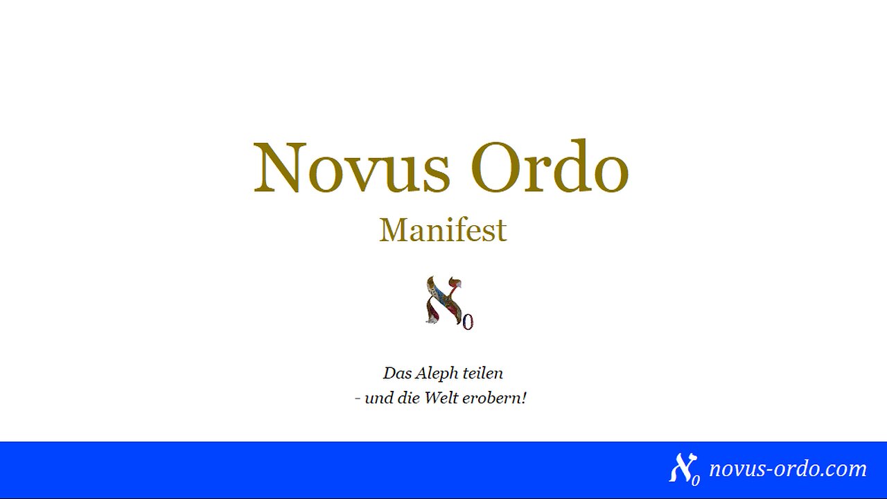 Novus Ordo: Eine Einführung in die Apokalypse oder Geometrie der Endzeit – Manifest (Hörbuch)