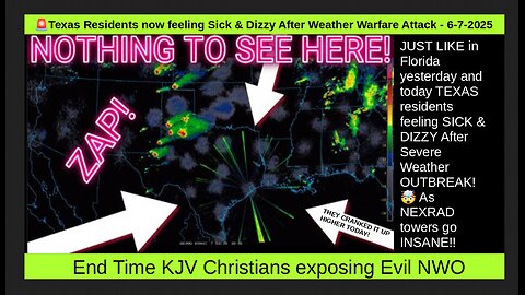 🚨Texas Residents now feeling Sick & Dizzy After Weather Warfare Attack - 6-7-2025