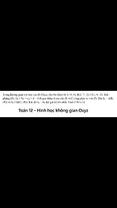Trong không gian với trục tọa độ Oxyz, cho ba điểm A(-1;-4; 4), B(1; 7; -2); C(1; 4; -2).