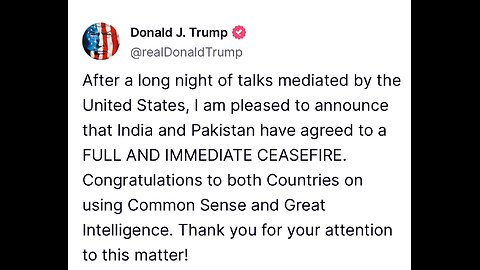 Pakistan and India have agreed to a ceasefire