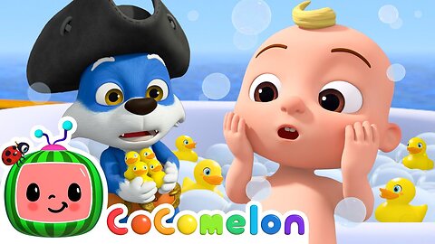 5 Little Ducks Bath Song 🛁 Count with Animals | CoComelon JJ's Animal Time - Nursery Rhymes