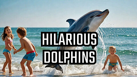 "When Dolphins Prank Kids! 😂🐬 | Hilarious Dolphin Moments"