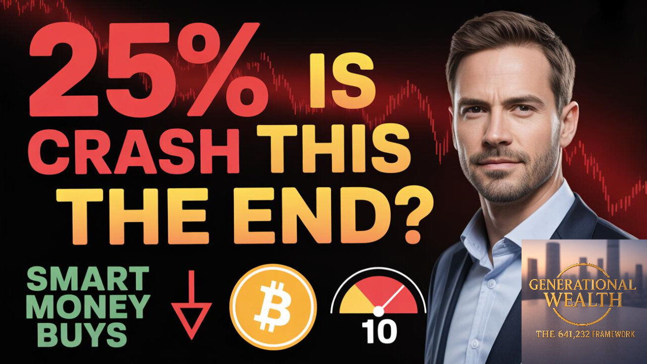 Bitcoin CRASHES 25% - Is This The FINAL Shakeout Before Explosive Growth? Expert Analysis
