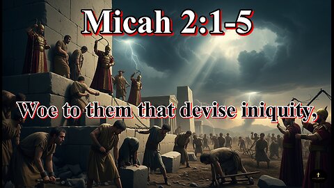Micah 2:1-5, God declares that He "devise[s] an evil" against this family,