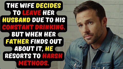 A wife decides to leave her husband because of his drinking, but when her father finds out...