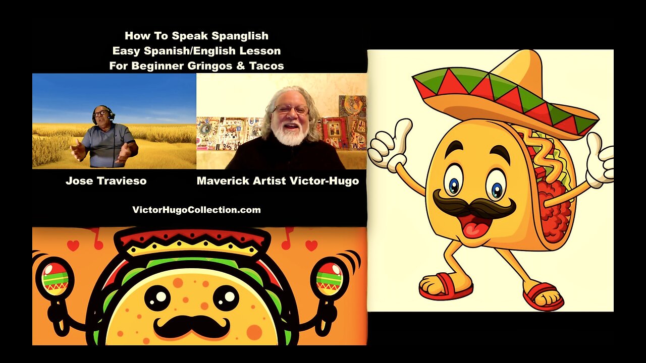 Easy Spanglish Lesson For Beginners With A Side Of Good Humor And Stories Jose Travieso Victor Hugo