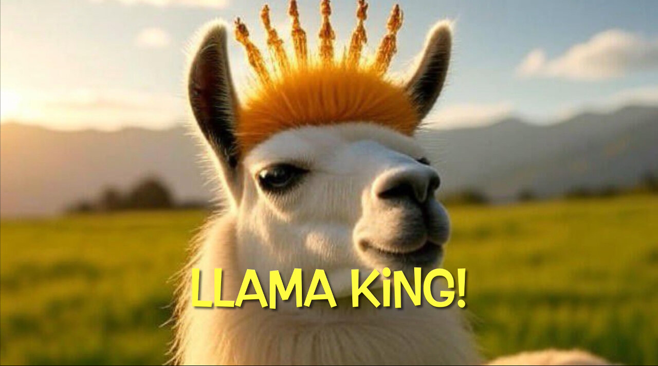 Llama King - 2020s Hard Rock Anthem | Epic Transformation & Rebellion! 🎸🌄 (Official Lyric Video)
