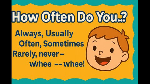 How Often Do You...? | Adverbs of Frequency Song for Kids (AI Music)