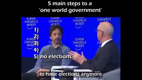 5 MAIN STEPS to a ONE WORLD GOVERNMENT