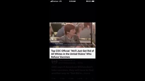 CDC says if American Whites don't take vaccines, they will have to find another way to "Get Rid of