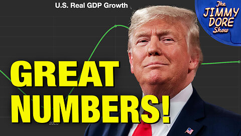 Trump POUNDS CHEST Over Better-Than-Expected GDP Numbers!