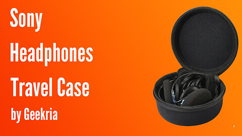 Sony On-Ear Headphones Travel Case, Hard Shell Headset Carrying Case | Geekria