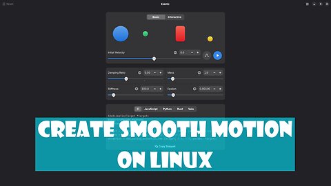 Create Real Spring Motion Animations on Linux with Elastic Blender and HTML5 Ready