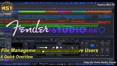 File Management For External Drive Users - Fender Studio Pro