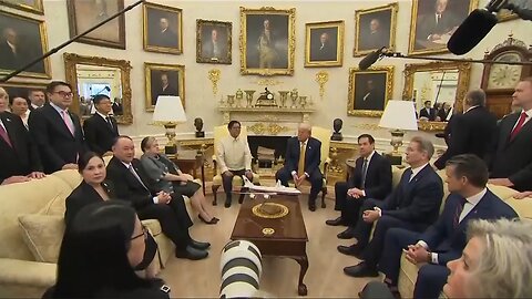 Pres. Trump hosts oval office meeting with Philippine President Marcos