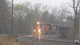 CSX and Wheeling & Lake Erie Trains from Greenwich, Ohio April 5, 2025 Part 4