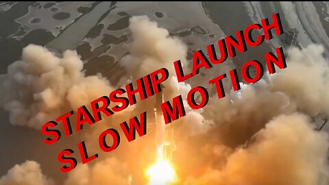 SpaceX Starship SLOW MOTION Rocket Launch TF-9