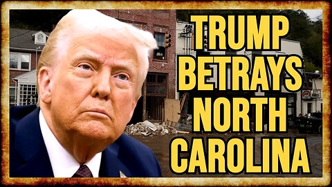 Trump DENIES FEMA Funds For North Carolina Hurricane Relief