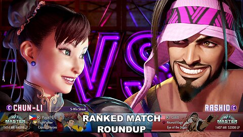 Kuya Kalbo SF6 Ranked Match Roundup. Chun Li Master Rank [Hori Fight Stick]