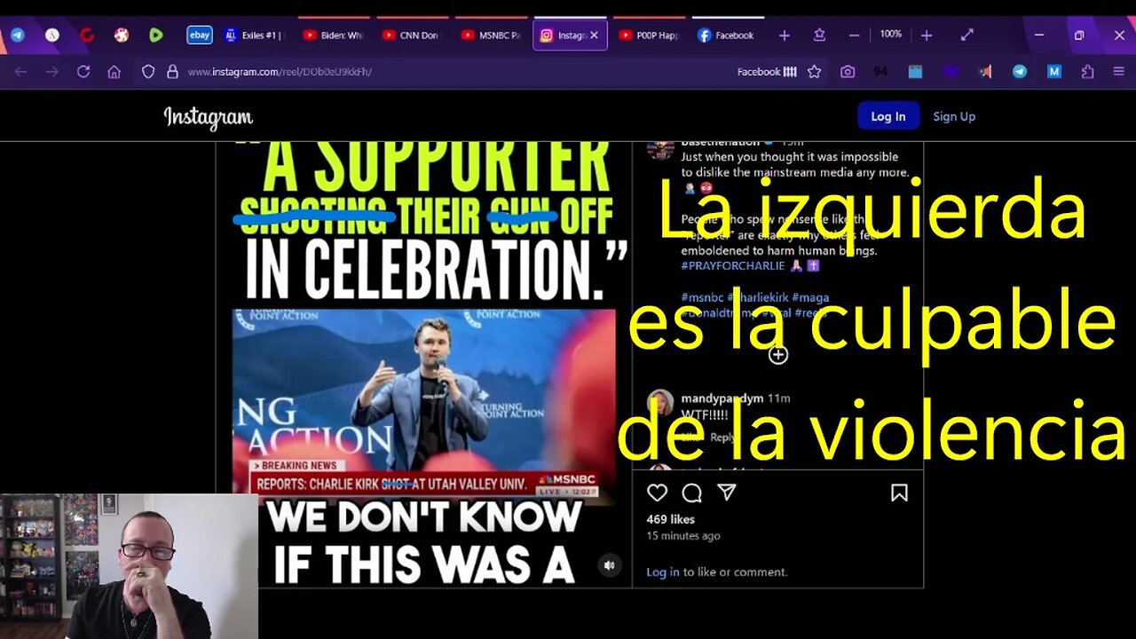 La izquierda es la culpable de la violencia