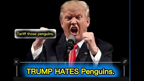 Donald Trump hates penguins#tarriffs #maga #makeamericagreatagain🇺🇸❤️ #notbright