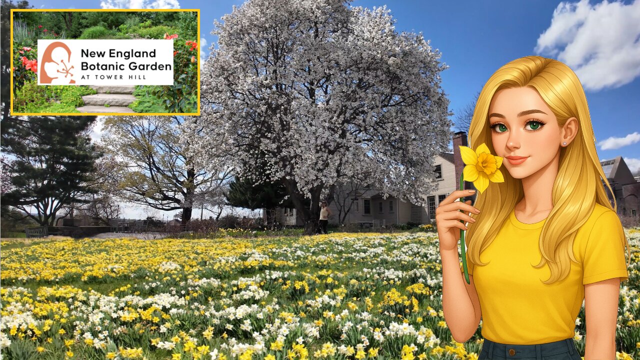 🌸 Spring Magic at New England Botanic Garden | Daffodils, Magnolias & Peaceful Nature Walks 🌼