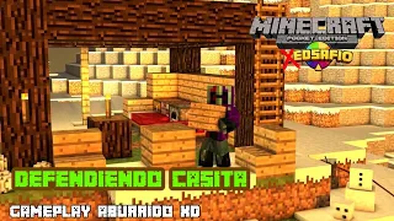 BedSafio MCPE|Dia 9¦Defendiendo y construyendo casa