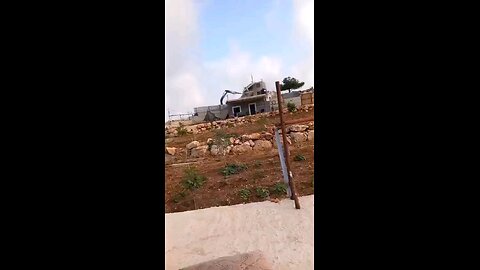 Israeli forces demolish a home in the village of Shuqba, located west of Ramallah in the occupied