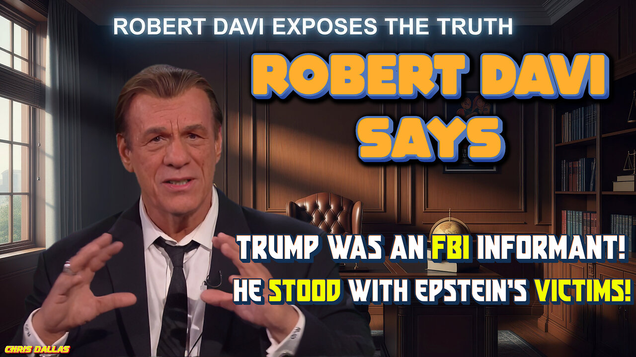Robert Davi Says Mike Johnson Confirms Trump Was An FBI Informant! He Stood With Epstein’s Victims!