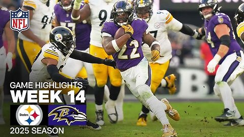 Pittsburgh Steelers vs Baltimore Ravens week 14 game highlights