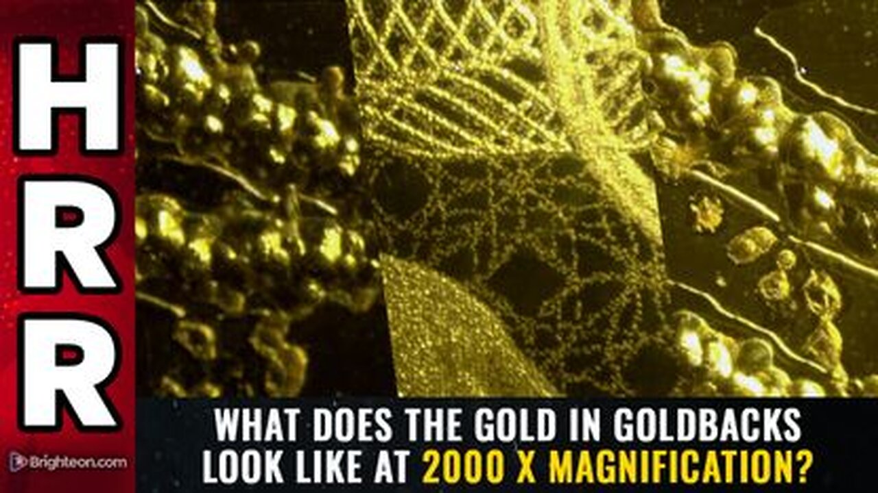 What does the GOLD in Goldbacks look like at 2000 X magnification