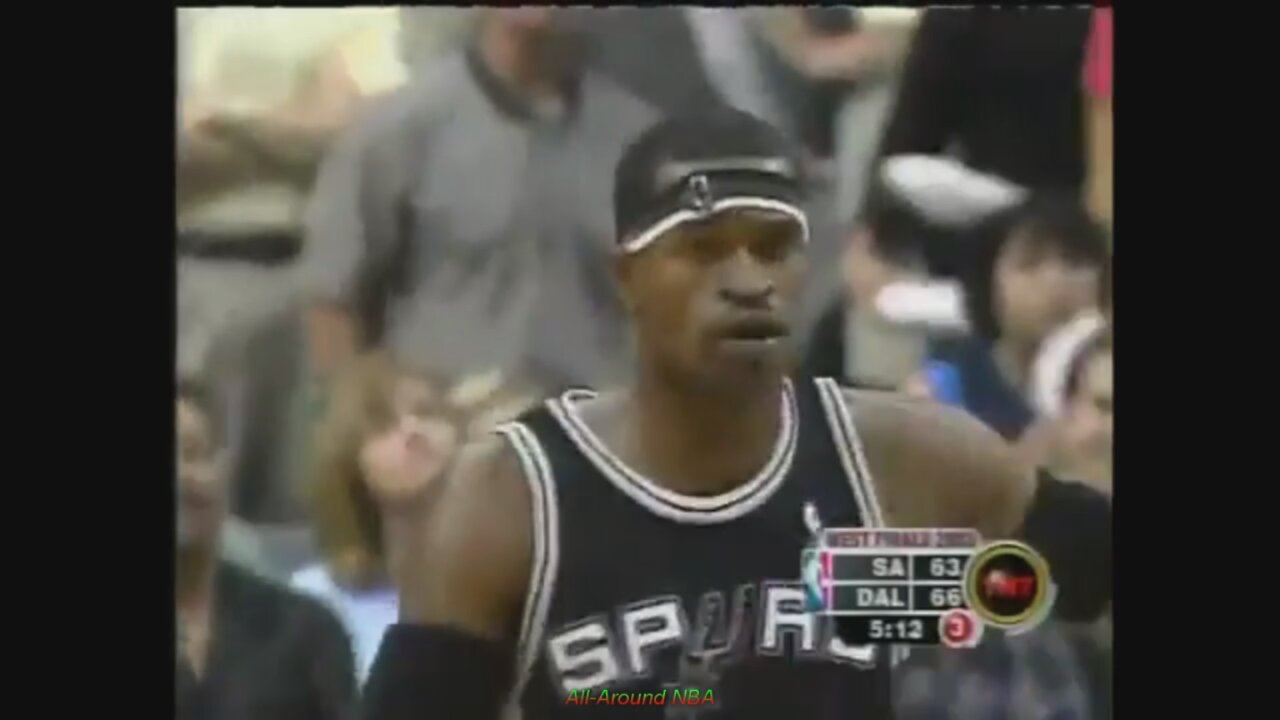 Stephen Jackson 17 Points 3 Ast 3 Stl @ Mavericks, 2003 Playoffs Game 4.