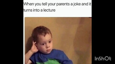 When you tell your parents a joke and it turns into a lecture