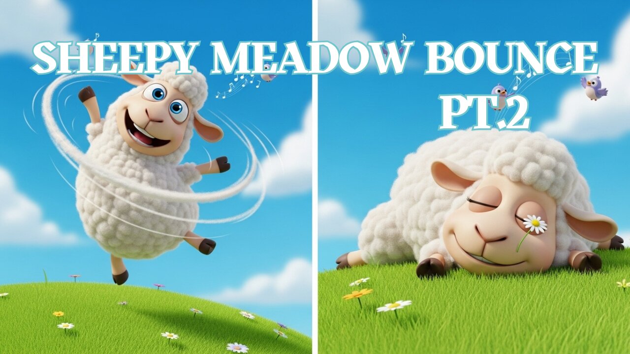 Sheepy Meadow Bounce Pt.2 | Cute Kids Song about Sheep and Nature