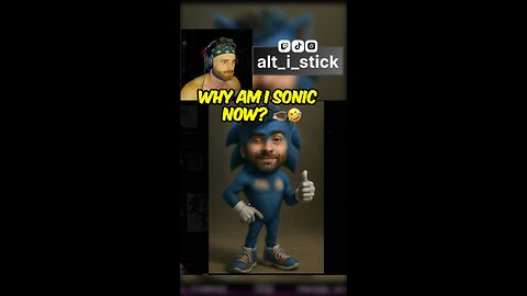 My friend AI’d me into Sonic & I showed it live 😂 Is it an improvement? 👀