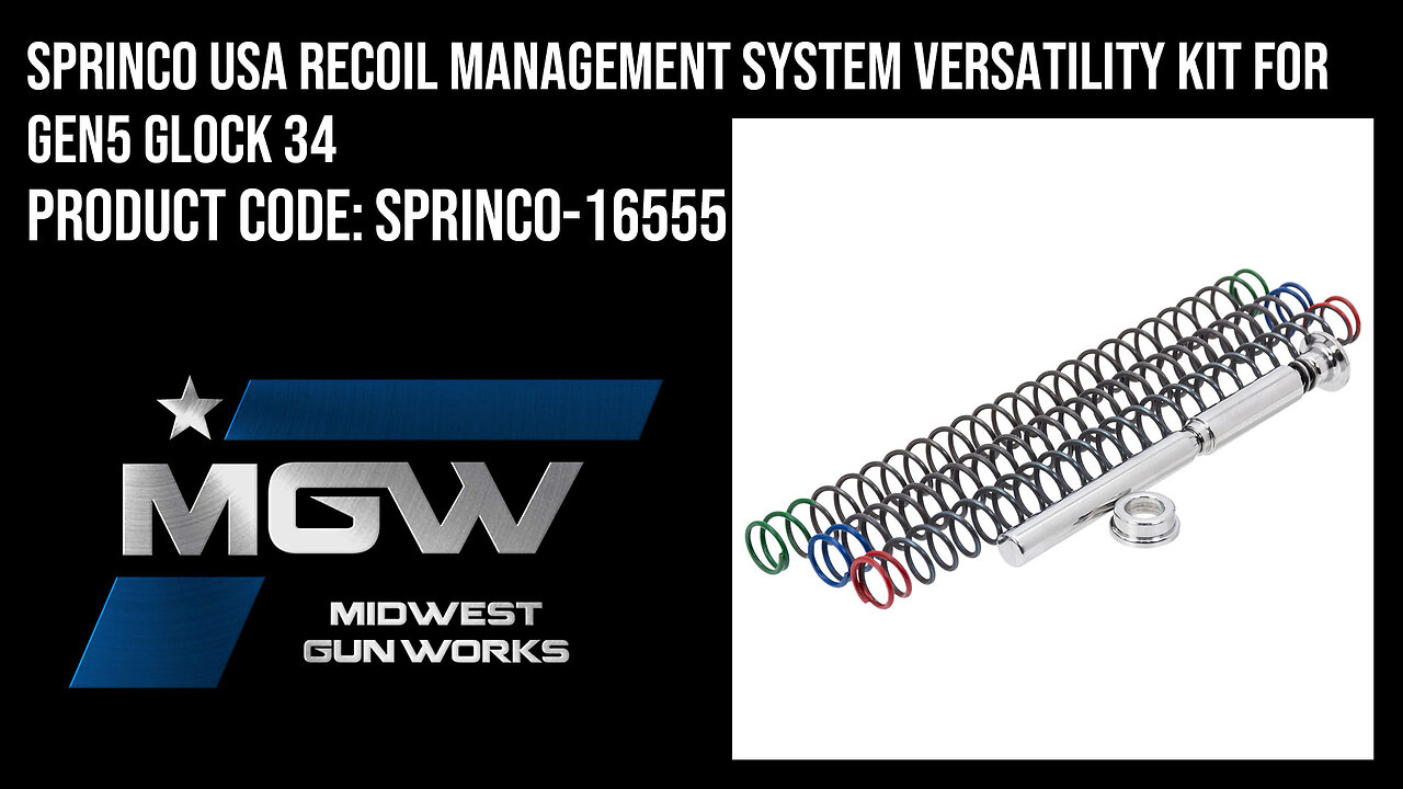 Sprinco USA Recoil Management System Versatility Kit For Gen5 Glock 34 - SPRINCO-16555