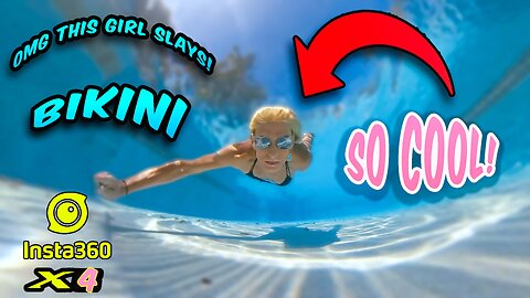 She SLAYS Underwater! 👙💦 Caught on Insta360 X4!