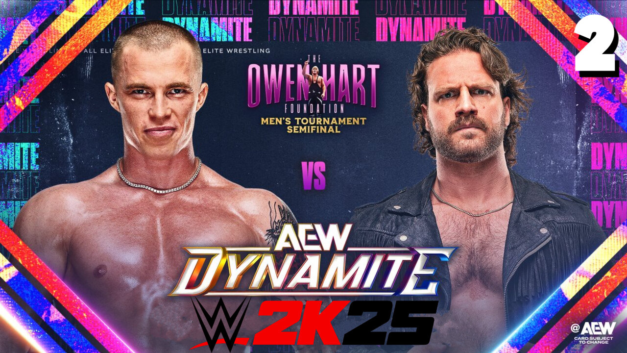 WWE 2K25 AEW Dynamite April 30th 2025 - Match 2: Hangman gos through!