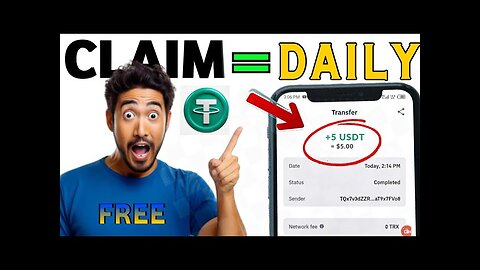 Claim 5USDT every 24 hours|withdrawal to trust wallet