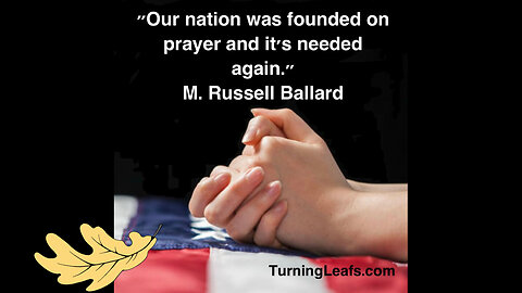 Our nation was founded ...