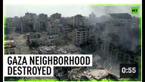 "Israeli Strike Leaves Gaza Neighborhood Devastated"
