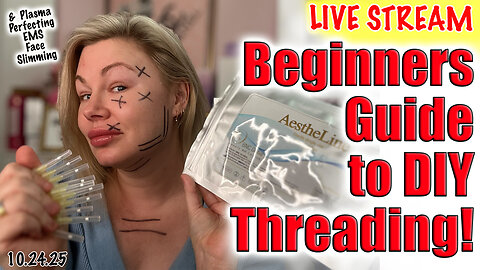 Live Beginners Guide to DIY THreading! AceCosm.com and code Jessica10 Saves you money