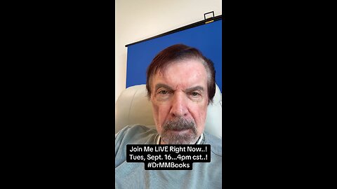 Join Me LIVE Right Now..! Tues, Sept. 16...4pm cst..! #DrMMBooks